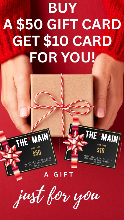 Buy a $50 Gift Card, get $10 Card free